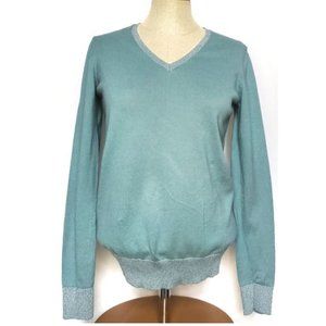 Loft Outlet V-Neck Sweater Mint Size Small